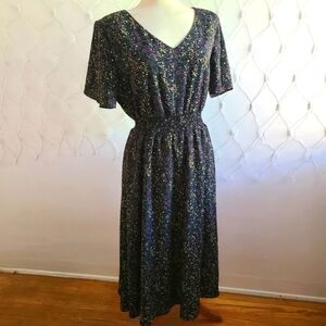 Floral Dress by Gardenwed / Size 2X / Dark Colors